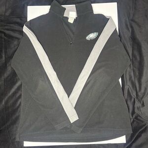 NFL Black and Gray Zip-Up Sweater